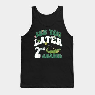 See You Later 2Nd Grader Last Day Of School Teacher Dinosaur Tank Top
